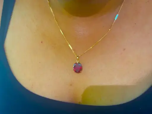 [NK 003] Gold Ruby Necklace